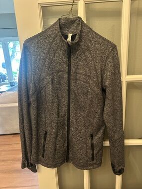 lululemon athletica Heather Gray Zip-Up Jacket